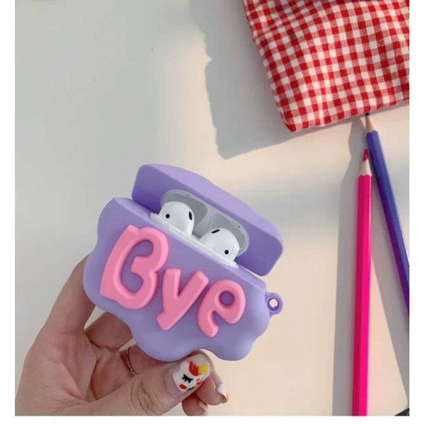 Wholesale Cute Design Cartoon Silicone Cover Skin for Airpod (1 / 2) Charging Case (Bye)